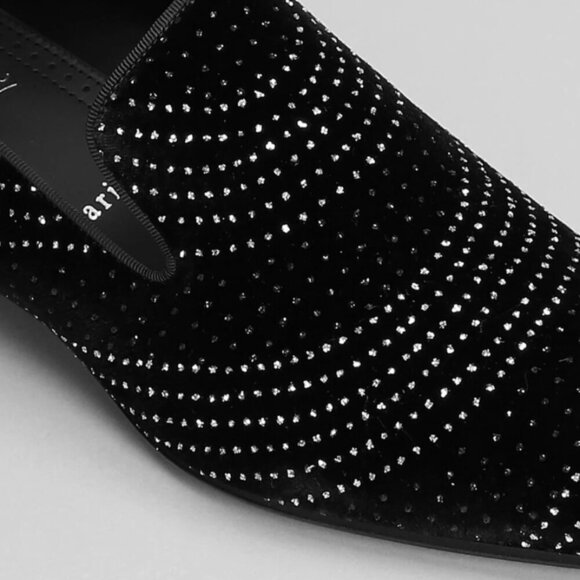 Christian Louboutin Dandy Chick Orlato Flat VelvetLoafer Shoe with Crystal Inlay - Picture 6 of 16